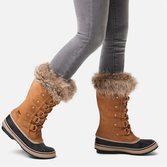 Sorel Tall Boots Brown with Fur - Picture 1 of 9
